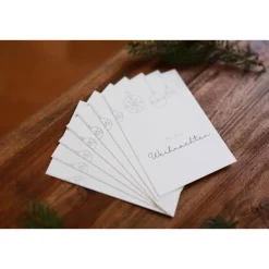 Weihnachtskarte | Weihnachtspost | Weihnachtsgruß | Weihnachtskugeln | aus Naturpapier | DIN A6 | Kuvert | Grußkarten
