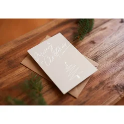 Weihnachtskarte | Weihnachtspost | Weihnachtsgruß | Merry Christmas | aus Naturpapier | DIN A6 | Grußkarten