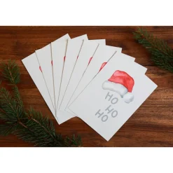 Weihnachtskarte | Weihnachtspost | Weihnachtsgruß | Ho Ho Ho | Weihnachtsmütze | aus Naturpapier | DIN A6 | Grußkarten
