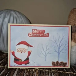 Weihnachtskarte / Weihnachtsmann / Merry Christmas / Fest der Freude / Weihnachtskarte mit Santa / Weihnachtskarte mit S