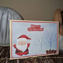 Weihnachtskarte / Weihnachtsmann / Merry Christmas / Fest der Freude / Weihnachtskarte mit Santa / Weihnachtskarte mit S