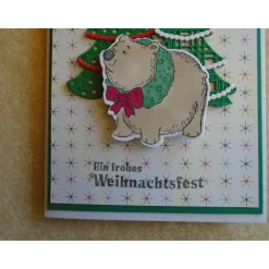 Weihnachtskarte Bär WeihnachtsBär Weihnachtspost Weihnachten Weihnachtsgrüsse Weihnachten