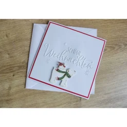 Weihnachtskarte "Eisbär" aus der Manufaktur Karla