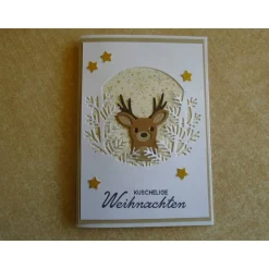 Weihnachtskarte Elch Weihnachtskarten Weihnachtspost Weihnachten Weihnachtsgrüsse Weihnachten