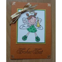 Weihnachtskarte Engel - TEXT: Frohes Fest