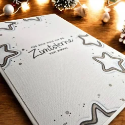 Weihnachtskarte 'Für dich hole ich die Zimtsterne vom Himmel' – Edles Design für Partner & Freunde