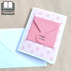 Weihnachtskarte für Geldgeschenke Christbaumkugeln