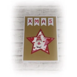 Weihnachts-Karte, Grußkarte zu Weihnachten, Weihnachtszeit, Wichtel, Handmade