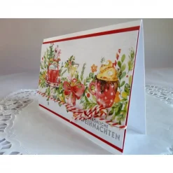 Weihnachtskarte Klappkarte mit wunderschönem Automotiv