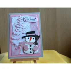 Weihnachtskarte mit Schneemann,Weihnachsgrüße