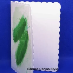 Weihnachtskarte mit Tannenzweigen – Handgemalte Aquarellkarte DIN A6 für die Weihnachtszeit