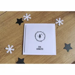 Weihnachtskarte oder 4er Set Weihnachtskarten 