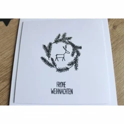 Weihnachtskarte oder 4er Set Weihnachtskarten 