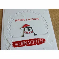 Weihnachtskarte oder 4er Set Weihnachtskarten 