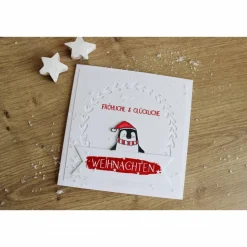 Weihnachtskarte oder 4er Set Weihnachtskarten 