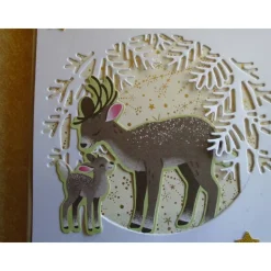 Weihnachtskarte Rehe Weihnachtspost Weihnachten Weihnachtskarten Weihnachten