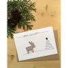 Weihnachtskarte "Rentier im Wald"