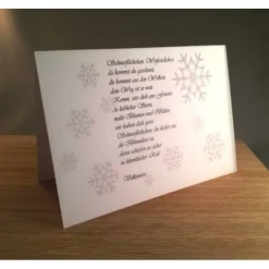 Weihnachtskarte Schneeflöckchen