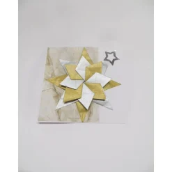 Weihnachtskarte Stern in 3d Design, Geldgeschenk, Weihnachtsgrüße