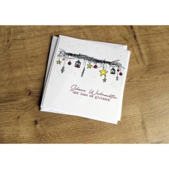 Weihnachtskarte "Weihnachtsgirlande" aus der Manufaktur Karla