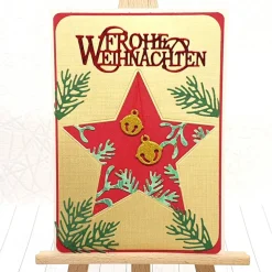 Weihnachtskarte Weihnachtsglöckchen – festliche Karte mit Umschlag & Einleger