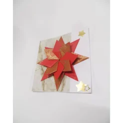 Weihnachtskarte, Weihnachtsstern, Geldgeschenk.