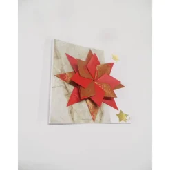 Weihnachtskarte, Weihnachtsstern, Geldgeschenk.