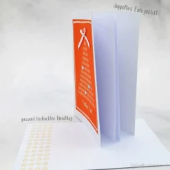 Weihnachtskarte Weihnachtsbaum orange