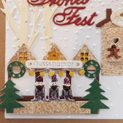 Weihnachtskarte Weihnachtsmarkt Lebkuchen Glühwein