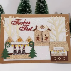 Weihnachtskarte Weihnachtsmarkt Lebkuchen Glühwein