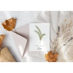 Weihnachtskarte Zweig A6 weihnachtliche Grußkarte - Tannenzweig Weihnachtskarte - Grußkarte besinnliche Weihnachtszeit -