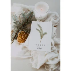 Weihnachtskarte Zweig A6 weihnachtliche Grußkarte - Tannenzweig Weihnachtskarte - Grußkarte besinnliche Weihnachtszeit -