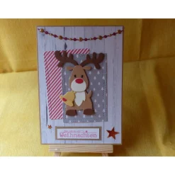 Weihnachtskarte,Elch,