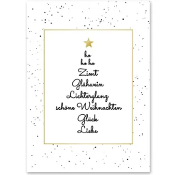 Weihnachtskarten | Postkarten im Set | DIN A6  | Weihnachtsmotiv I Wanddeko I Karte