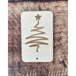 Weihnachtskarten aus Holz, Geldgeschenk aus Holz, Grußkarten