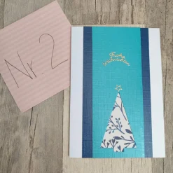 Weihnachtskarten in blau