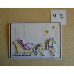 Weihnachtskarten  Schlittenfahrt Karte nach Wahl Weihnachtskarte