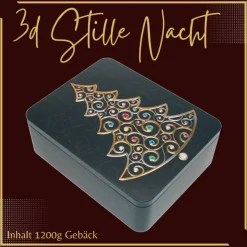 Weihnachtskekse in Präsentdose (38Eur pro Kg) mit 1,1Kg bzw. 1,2Kg Plätchen und Kekse von FeinLand