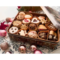 Weihnachtskekse in Präsentdose (38Eur pro Kg) mit 1,1Kg bzw. 1,2Kg Plätchen und Kekse von FeinLand