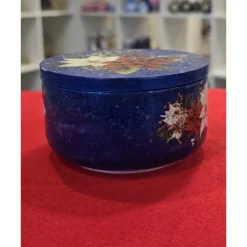 Weihnachtskerze - Duftkerze in Schale - Weihnachtsstern - Winterduft - Handverziert