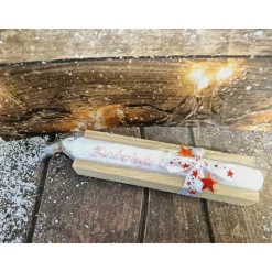 Weihnachtskerze in Holzbox - kleine Weihnachtsgeschenke - perfektes Wichtelgeschenk