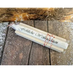 Weihnachtskerze in Holzbox - kleine Weihnachtsgeschenke - perfektes Wichtelgeschenk