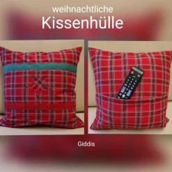 Weihnachts-Kissenhülle, 40 x 40 cm