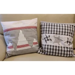 Weihnachts-Kissenhüllen, 2er - Set Shabby Style