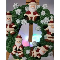 Weihnachtskranz aus Keramik