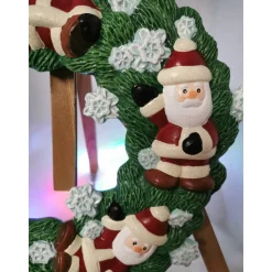 Weihnachtskranz aus Keramik