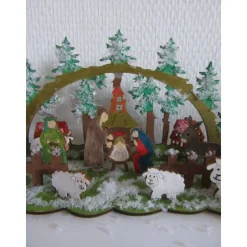 Weihnachtskrippe - Krippe aus Holz