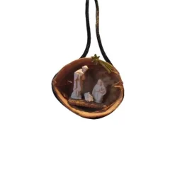 Weihnachtskrippe - Krippe in Walnuss