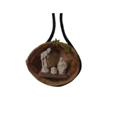 Weihnachtskrippe - Krippe in Walnuss