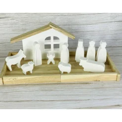 Weihnachtskrippe aus Keraflott – Moderne Deko mit traditionellem Charme